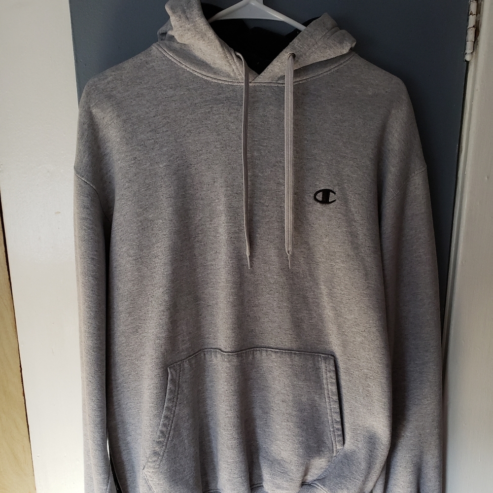 Champion Mens Grey Hoodie